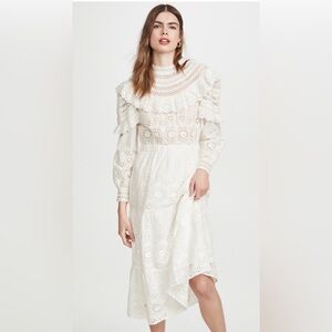 SEA New York NWT Daisy Long Sleeve White Dress NWT Size 0